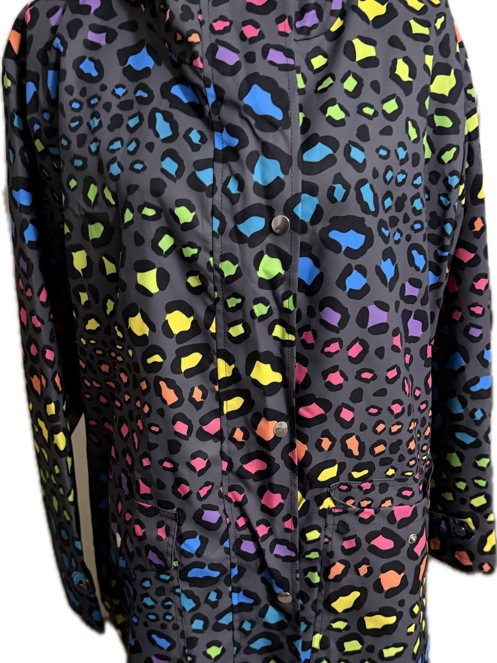 Utility Jacket - Multicolor Leopard Print